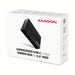 EAN 8595247906809 - Axagon EE35-GTR USB-C 5Gbps - SATA 6G, 3.5 RIBBED box BLACK - USB Typ C Caja de disco duro (HDD) Negro 3. imagen 8