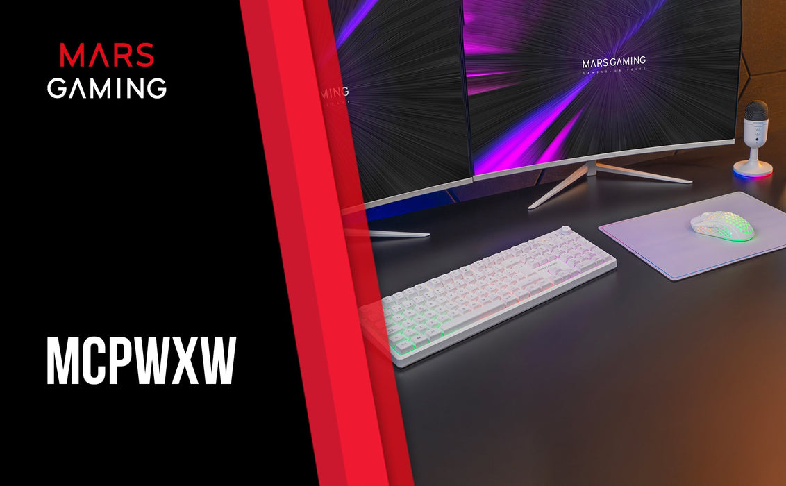 EAN 8435693111160 - Mars Gaming MCPWXWES teclado Ratón incluido Juego RF inalámbrica + USB QWERTY Español Blanco imagen 10