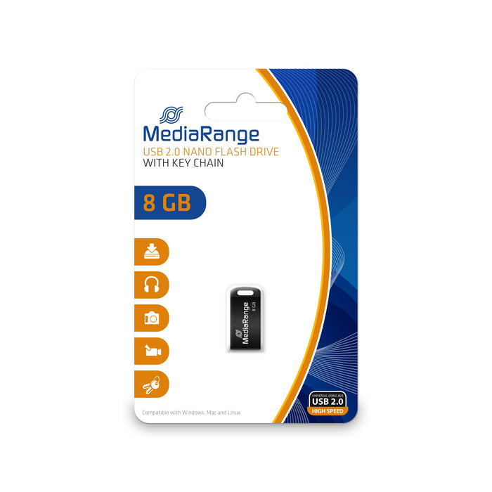 EAN 4260283115457 - MediaRange MR920 unidad flash USB 8 GB USB tipo A 2.0 Negro imagen 1