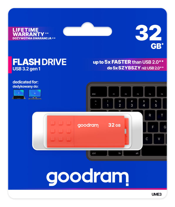 EAN 5908267935767 - Goodram UME3 unidad flash USB 32 GB USB tipo A 3.2 Gen 1 (3.1 Gen 1) Naranja imagen 5