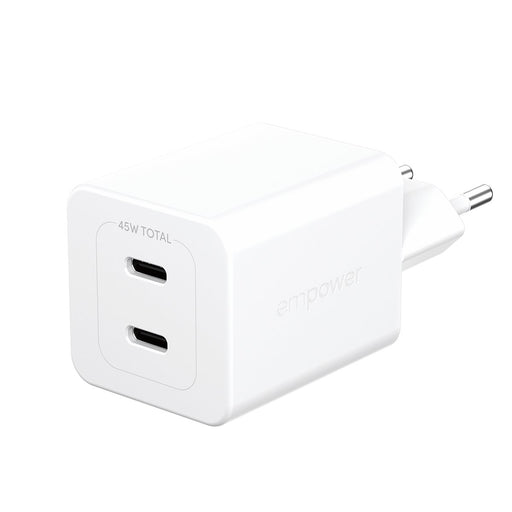 EAN 5715685027574 - PanzerGlass empower by ® Turbo 45W Charger incl. 2 x USB-C | EU Plug | Silver White Protector de pantalla imagen 1