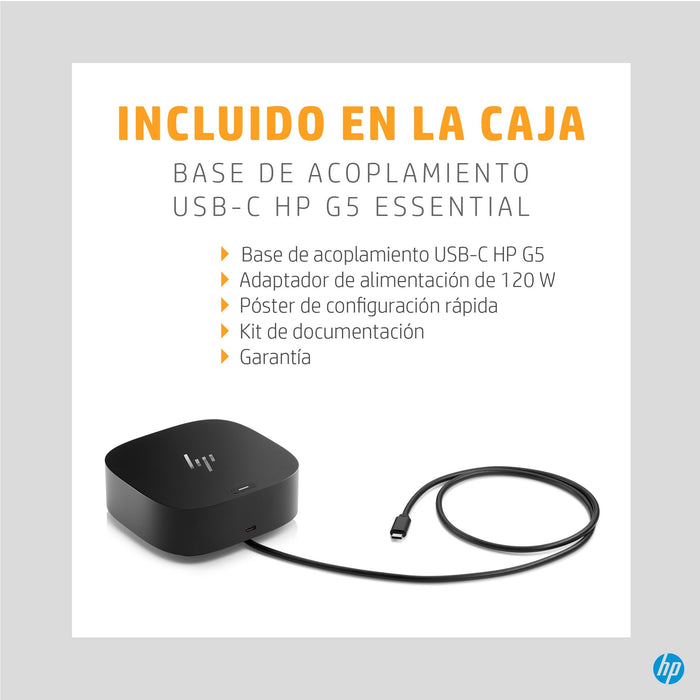 EAN 0197029013002 - HP USB-C G5 Essential Dock Alámbrico USB 3.2 Gen 1 (3.1 Gen 1) Type-C Negro imagen 14