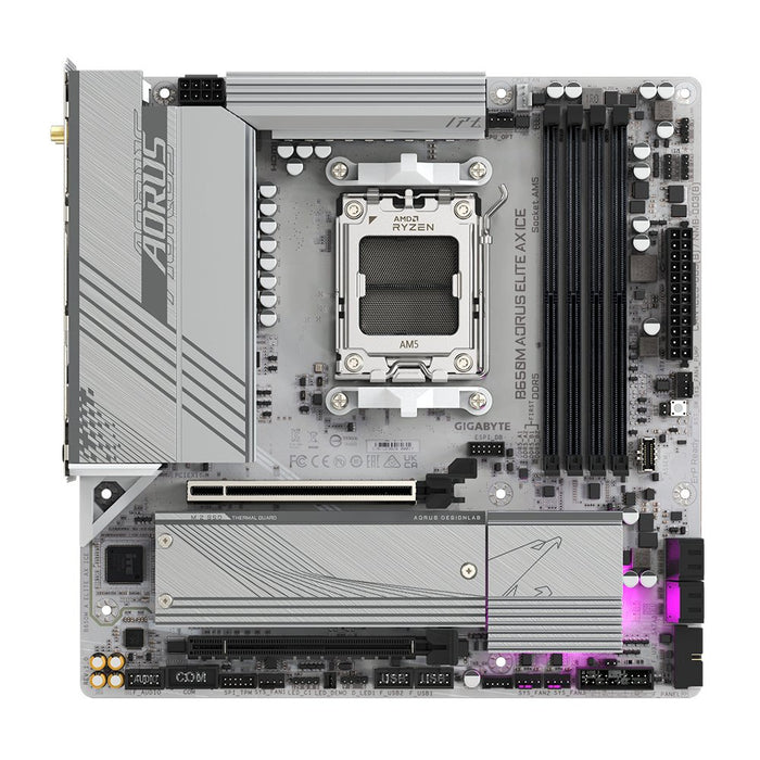 EAN 4719331859336 - GIGABYTE B650M AORUS ELITE AX ICE placa base AMD B650 Zócalo AM5 micro ATX imagen 2