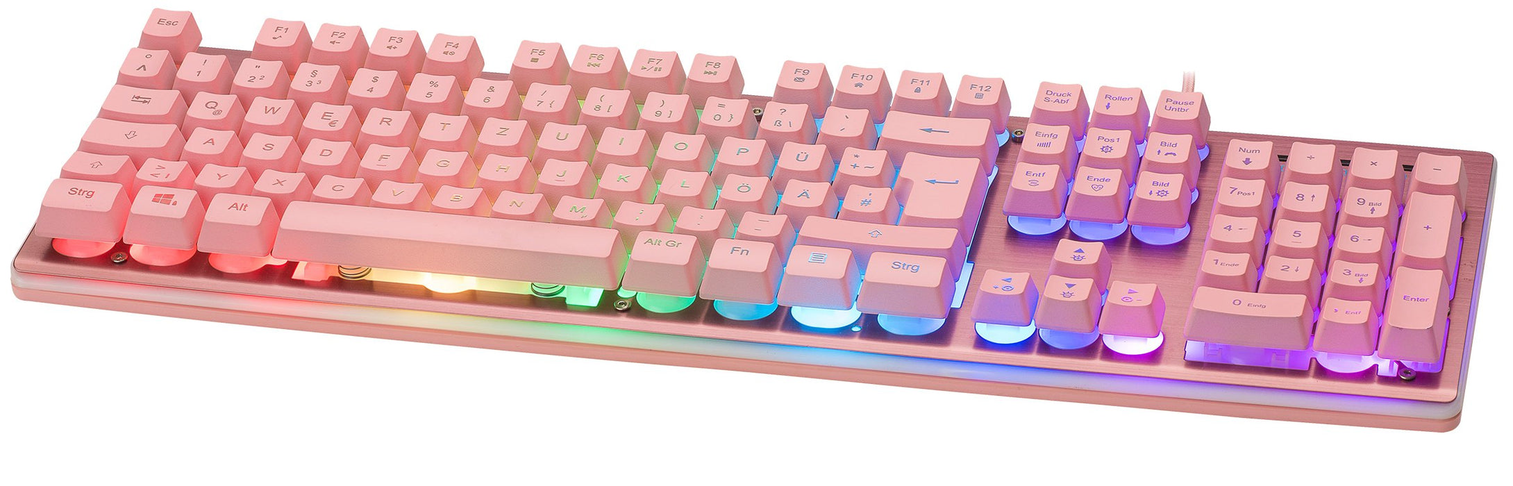 EAN 7333048057327 - Deltaco Gaming GAM-021-RGB-P-DE teclado Juego USB QWERTZ Alemán Rosa imagen 8