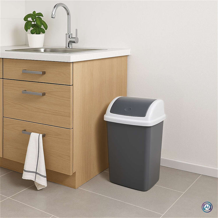 EAN 4002390095846 - MAUL 9522487 papelera 24 L Rectangular Plástico, Polipropileno (PP) Gris Oscuro, Blanco imagen 4