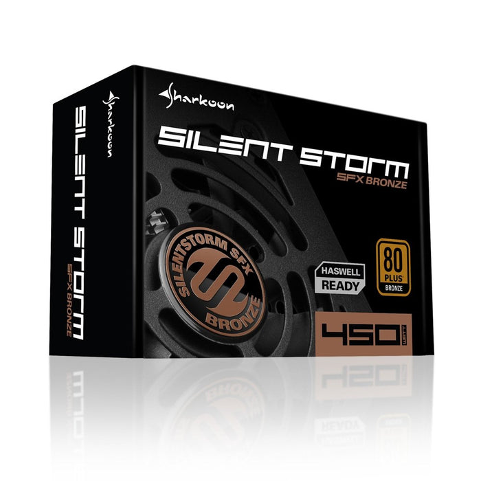 EAN 4044951016402 - Sharkoon SilentStorm SFX Bronze unidad de fuente de alimentación 450 W 20+4 pin ATX Negro imagen 6