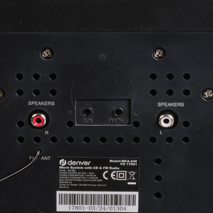 EAN 5706751074479 - Denver MCA-240 Microcadena de música para uso doméstico 40 W Negro imagen 8