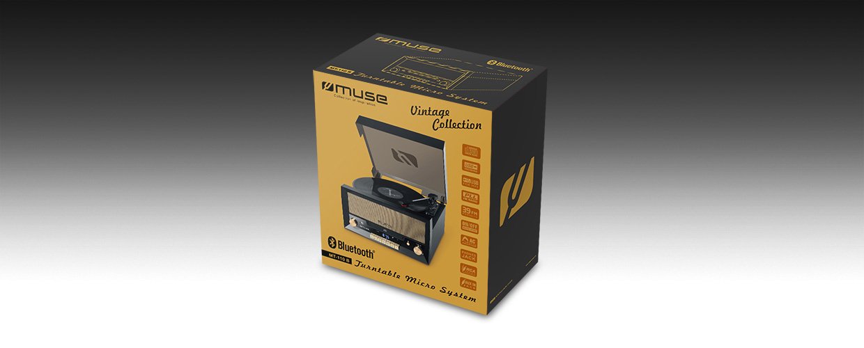 EAN 3700460205669 - Muse MT-110B tocadisco Tocadiscos de tracción directa Negro, Marrón imagen 7