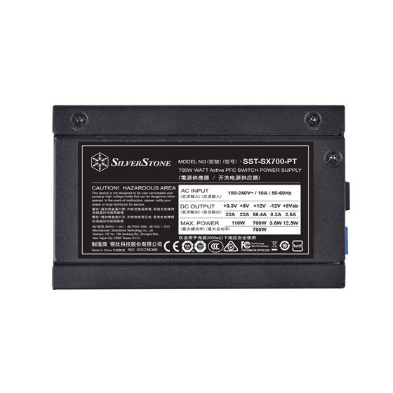 EAN 4710007227497 - Silverstone SX700-PT unidad de fuente de alimentación 700 W 20+4 pin ATX SFX Negro imagen 6