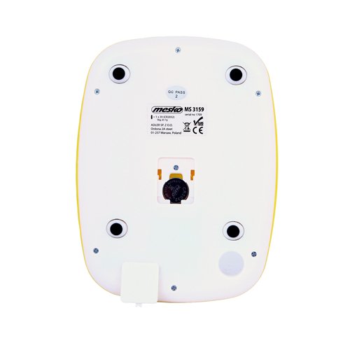 EAN 5902934830393 - Mesko Home MS 3159y Amarillo Encimera Rectángulo Báscula electrónica de cocina imagen 4