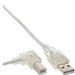 EAN 5704174604716 - Microconnect USBAB5ANGLED-L cable USB USB 2.0 5 m USB A USB B Blanco imagen 1