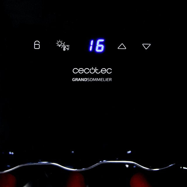 EAN 8435771906794 - Cecotec A01_EU01_100135 enfriador de vino Nevera de vino termoeléctrico Independiente Negro 15 botella(s) imagen 7