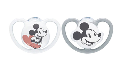 EAN 4008600405733 - NUK Disney Mickey Mouse Chupete clásico para bebés Ortodóntico Silicona Gris, Blanco imagen 1