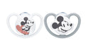 EAN 4008600405740 - NUK Disney Mickey Mouse Chupete clásico para bebés Ortodóntico Silicona Gris, Blanco imagen 1