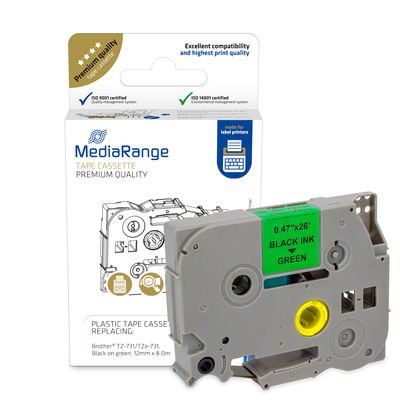 EAN 4260459618614 - MediaRange MRBTZ731 etiqueta de impresora Negro, Verde imagen 1