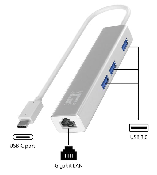 EAN 0846359003787 - LevelOne USB-0504 adaptador y tarjeta de red Ethernet 1000 Mbit/s imagen 2