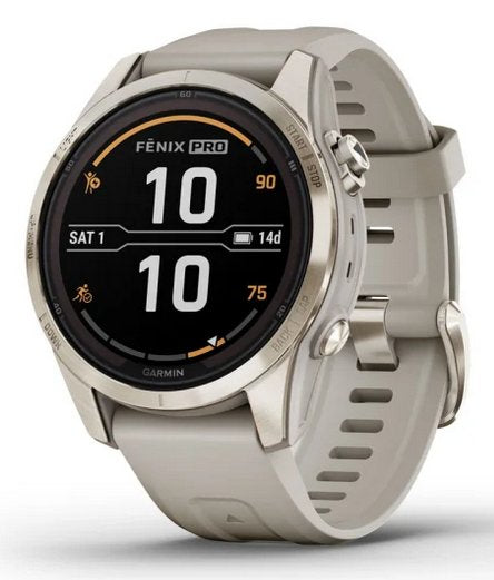 EAN 753759317652 - Garmin fēnix 7S Pro 3,05 cm (1.2") MIP 42 mm Digital 240 x 240 Pixeles Pantalla táctil Oro, Luz metálico W imagen 1