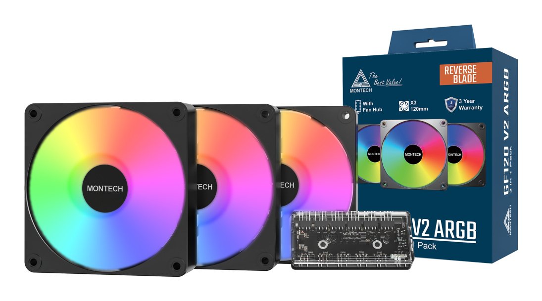 EAN 4710562749984 - Montech GF120R V2 ARGB Módulo de ventilador imagen 2