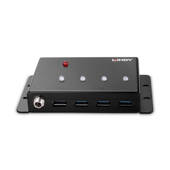 EAN 4002888433747 - Lindy 43374 hub de interfaz USB 3.2 Gen 1 (3.1 Gen 1) Type-B 5000 Mbit/s Negro imagen 3