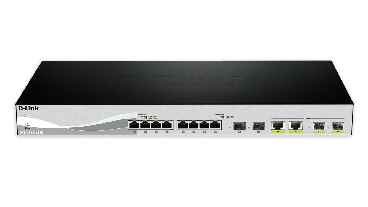 EAN 790069467646 - D-Link DXS-1210-12SC/E switch Gestionado L2 10G Ethernet (100/1000/10000) 1U Negro, Plata imagen 3