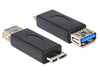 EAN 4043619651832 - DeLOCK 65183 cambiador de género para cable USB 3.0-A FM micro USB 3.0-B M Negro imagen 1