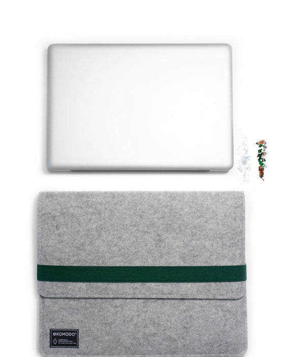 EAN 8436590370209 - EKOMODO HR-014 maletines para portátil 38,1 cm (15") Funda Verde, Gris imagen 4