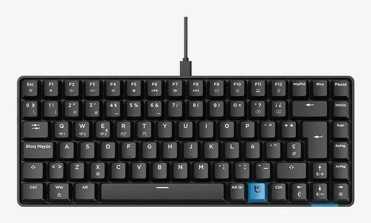 EAN 8436545693469 - Hiditec GKE010006 teclado Juego USB + RF Wireless + Bluetooth QWERTY Español Negro imagen 3