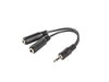 EAN 5901969409932 - Lanberg AD-0024-BK cable de audio 0,1 m 3,5mm 2 x 3.5mm Negro imagen 1