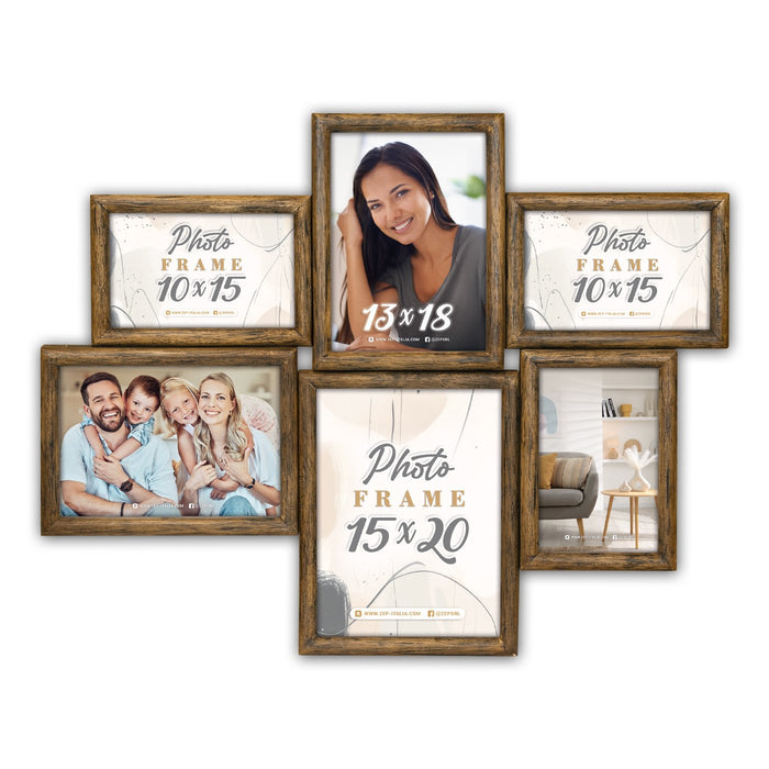 EAN 8020912097174 - ZEP ZL486 marco Portafotos múltiple Marrón imagen 1
