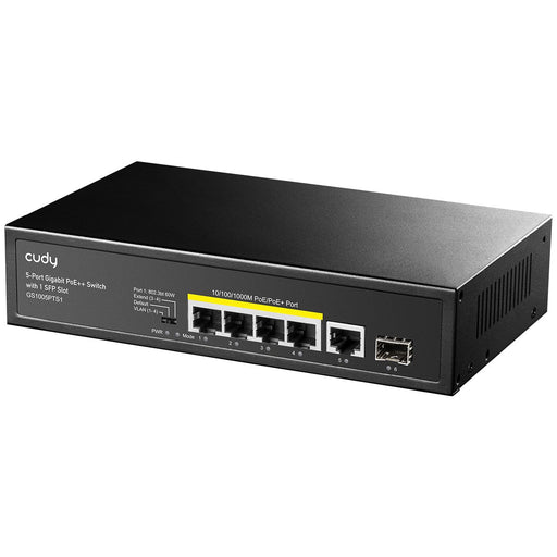 EAN 6971690791704 - Cudy GS1005PTS1 switch Gigabit Ethernet (10/100/1000) Energía sobre Ethernet (PoE) Negro imagen 2