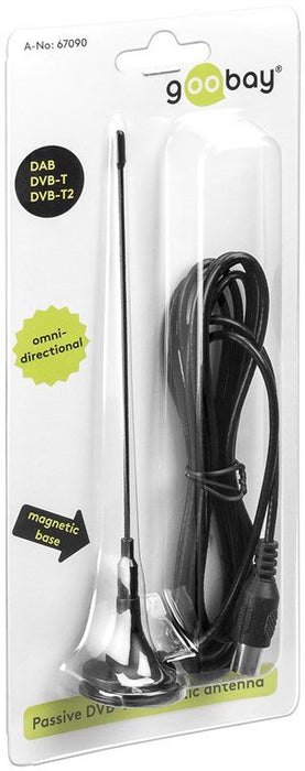 EAN 4040849670909 - Goobay 67090 antena de televisión Interior, Exterior Omni-direccional imagen 2