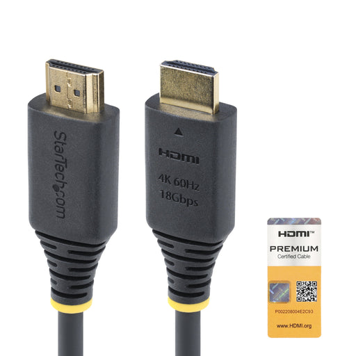 EAN 0065030910491 - StarTech.com HDMI2-CABLE-4K60-50C cable HDMI 0,5 m HDMI tipo A (Estándar) Negro imagen 1