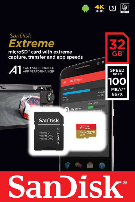 EAN 0619659155827 - SanDisk Extreme 32 GB MicroSDHC UHS-I Clase 10 imagen 5