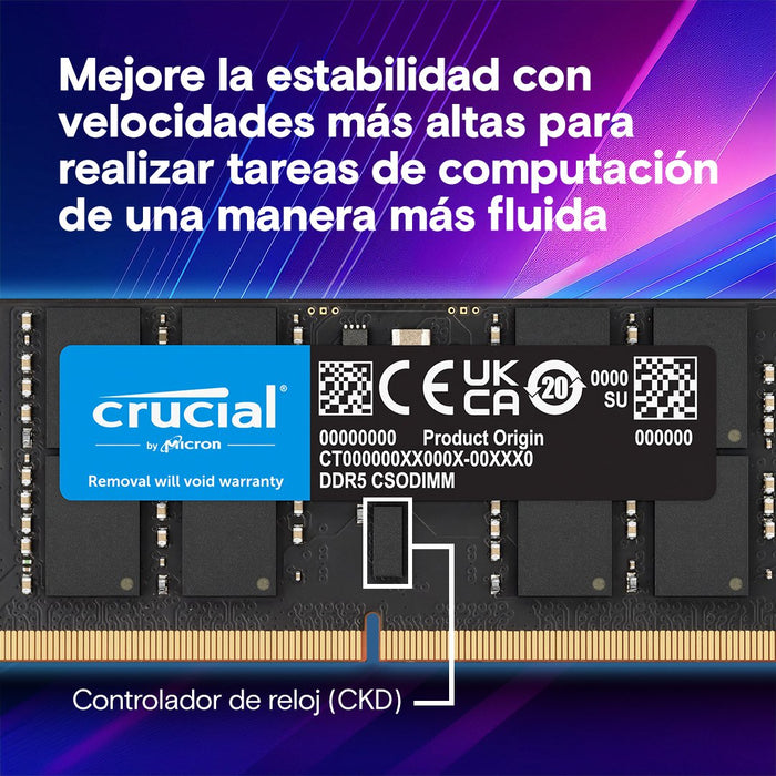 EAN 0649528940872 - Crucial CT32G64C52CS5 módulo de memoria 32 GB 1 x 32 GB DDR5 6400 MT/s imagen 4