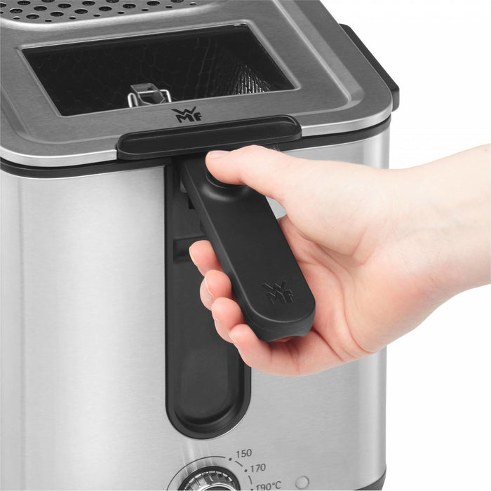 EAN 4211129141123 - WMF KITCHENminis 0415490011 Sencillo Independiente 1000 W Freidora Negro, Acero inoxidable imagen 6