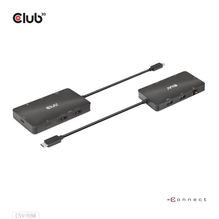 EAN 8719214472528 - CLUB3D CSV-1598 base para portátil y replicador de puertos USB 3.2 Gen 2 (3.1 Gen 2) Type-C Negro imagen 5