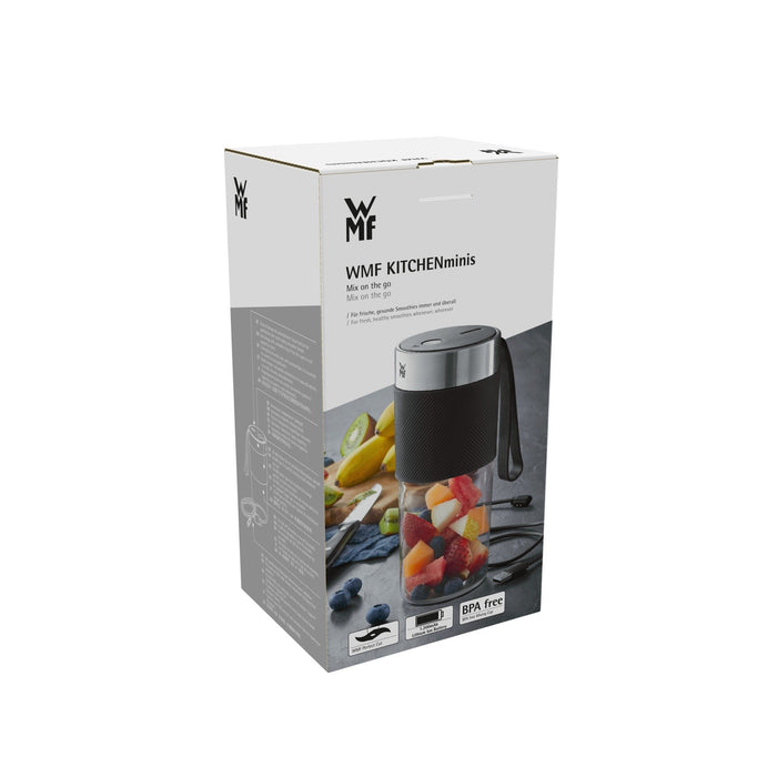 EAN 4211129146463 - WMF KITCHENminis 0416700011 0,3 L Batidora de varillas 50 W Negro, Acero inoxidable, Transparente imagen 9