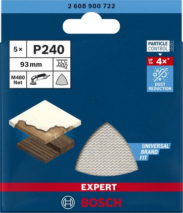 EAN 4059952540603 - Bosch Expert M480 5 pieza(s) Red para lijado imagen 3