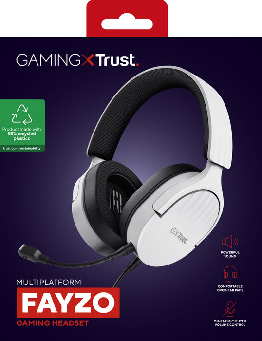 EAN 8713439252101 - Trust GXT 489W FAYZO Auriculares Alámbrico Diadema Juego Negro, Blanco imagen 8