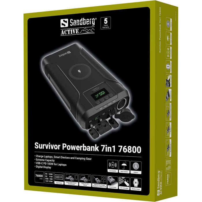 EAN 5705730421150 - Sandberg Survivor Powerbank 7in1 76800 imagen 7
