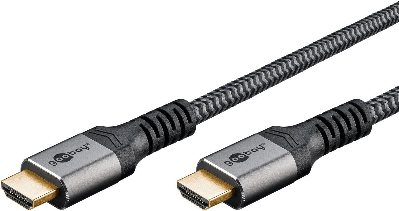 EAN 4040849649950 - Goobay 64995 cable HDMI 3 m HDMI tipo A (Estándar) Negro, Plata imagen 1