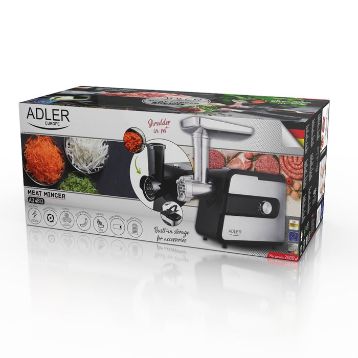EAN 5903887803991 - Adler AD 4813 picadora 2000 W Negro, Plata imagen 16