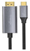 EAN 4260664876267 - MediaRange MRCS217 adaptador de cable de vídeo 1,8 m USB Tipo C HDMI Negro, Plata imagen 1