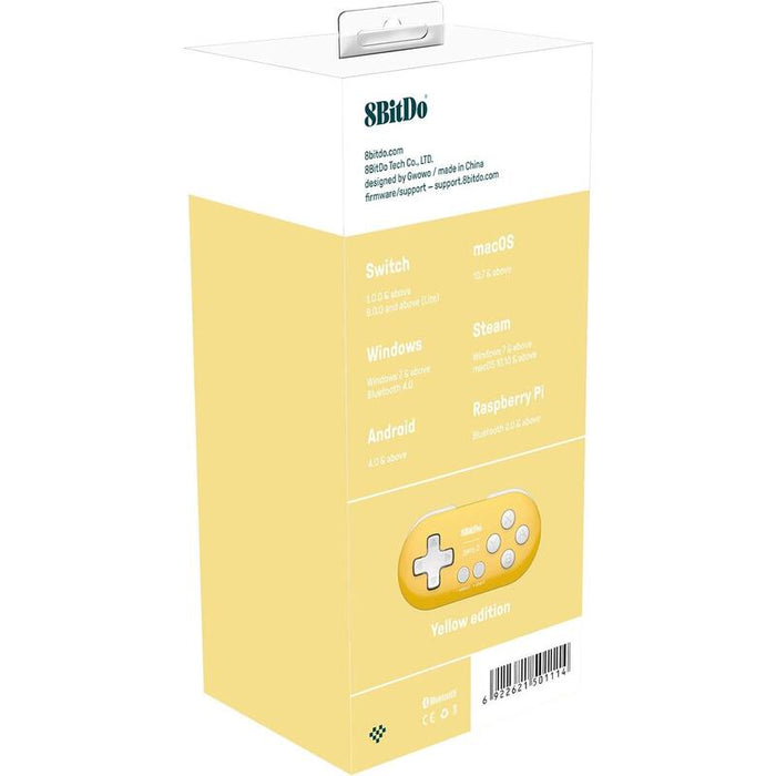 8bitdo Zero 2 Yellow, Mando