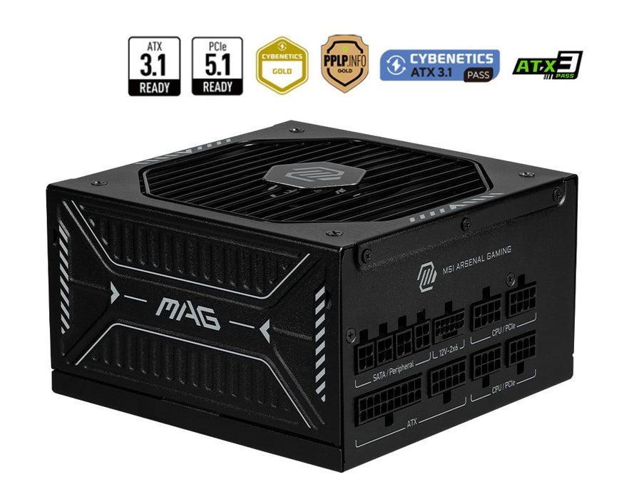 EAN 4711377297783 - MSI MAG A850GLS PCIE5 unidad de fuente de alimentación 850 W 24-pin ATX ATX Negro imagen 1