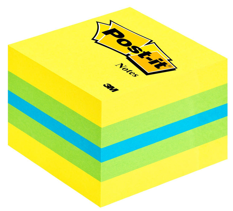 EAN 4001895853814 - 3M Post-it 2051L nota autoadhesiva Plaza Azul, Verde, Turquesa, Amarillo 400 hojas Autoadhesivo imagen 1