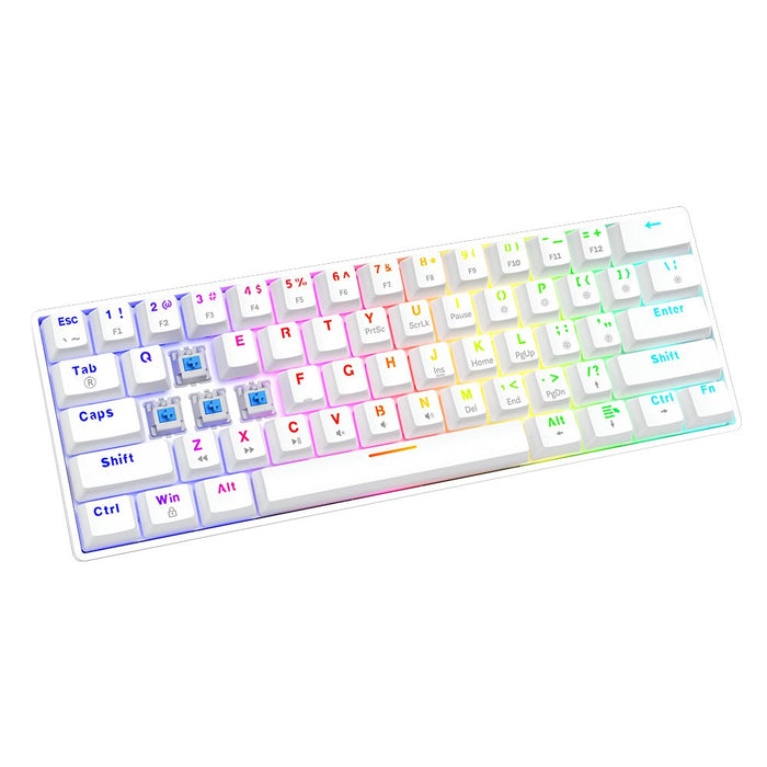 EAN 5901986048749 - Savio WHITEOUT X2 BLUE teclado Universal USB QWERTY Blanco imagen 5