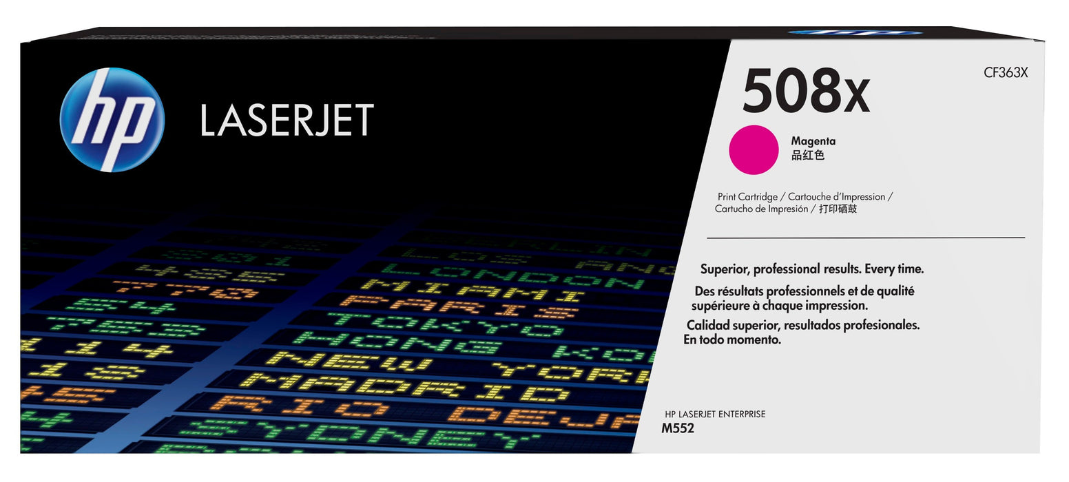 EAN 0888793237632 - HP 508X High Yield Magenta Original LaserJet Toner Cartridge cartucho de tóner 1 pieza(s) imagen 1