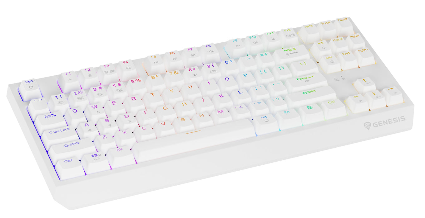 EAN 5901969444469 - GENESIS Thor 230 TKL teclado Juego USB + RF Wireless + Bluetooth QWERTY Inglés de EE. UU. Blanco imagen 4