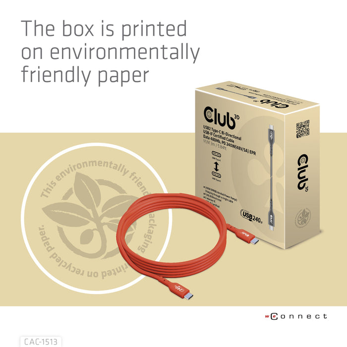 EAN 8719214472634 - CLUB3D CAC-1513 cable USB USB 2.0 USB C Naranja imagen 14